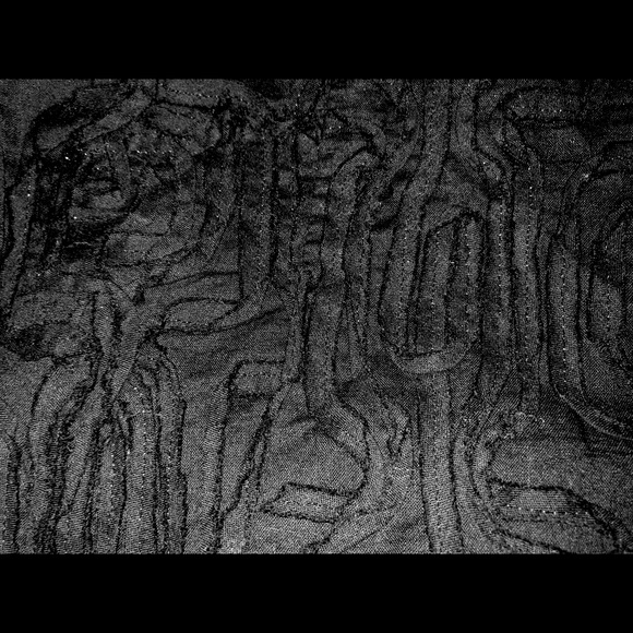 TALBOTS 100%Cotton Dress size 2 Textured Flowers  black Classic - Picture 10 of 13